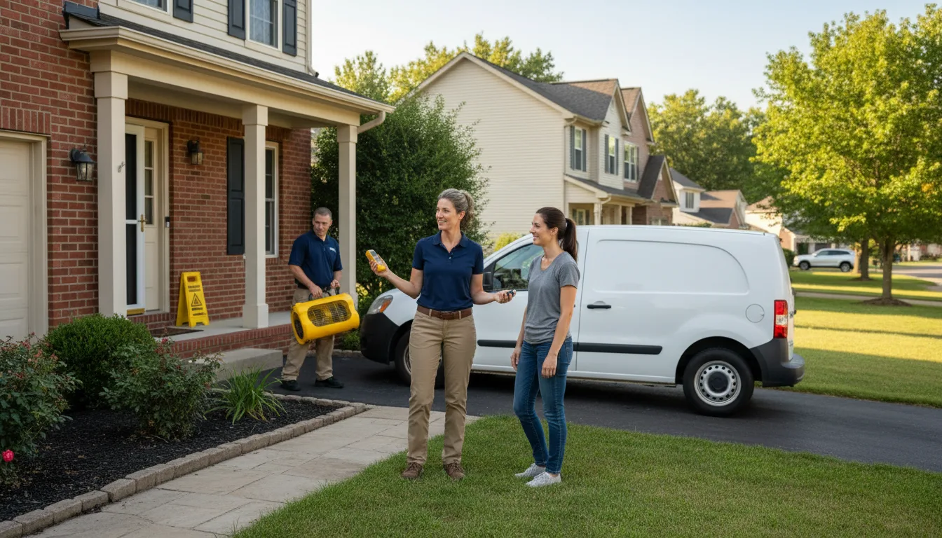 Residential water damage restoration in Pascagoula, MS